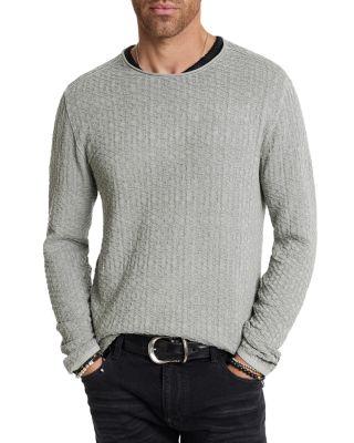 Riley Textured Crewneck Sweater by JOHN VARVATOS