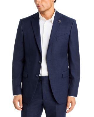 Windowpane Wool Suit Jacket by JOHN VARVATOS