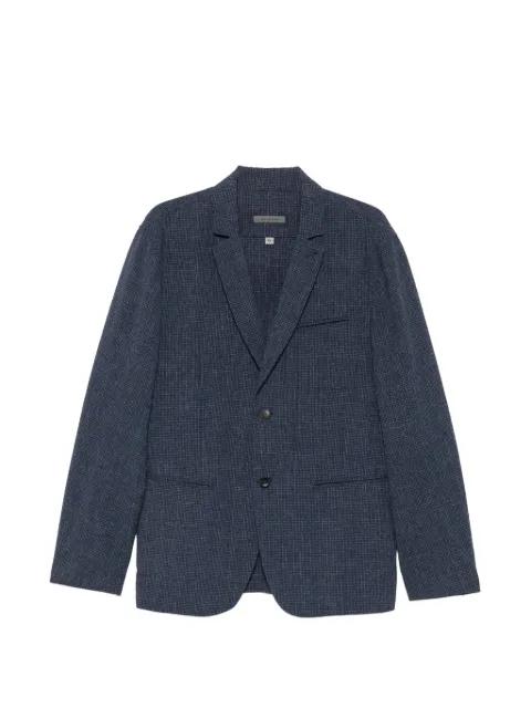check-pattern notched-lapel jacket by JOHN VARVATOS