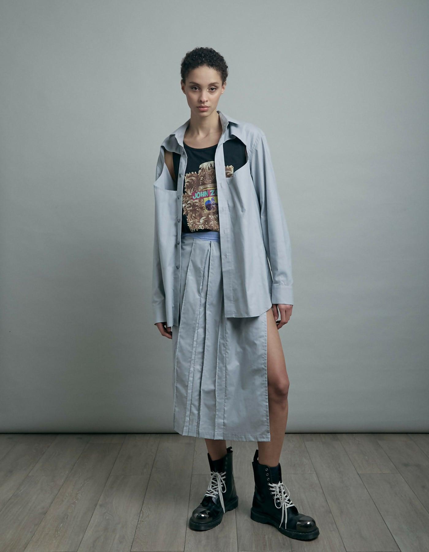 Shirts collar skirt by JOHN ZUCCA