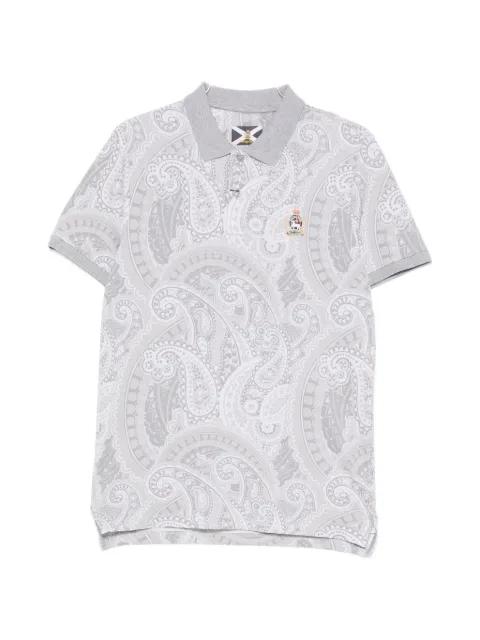 paisley-pattern polo shirt by JOHNNY LAMBS