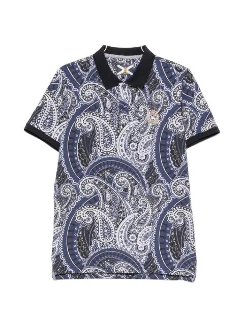 paisley-print polo shirt by JOHNNY LAMBS