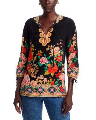 Ankah Tie Cuff Top by JOHNNY WAS