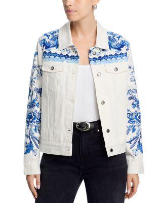 Bandana Denim Jacket by JOHNNY WAS
