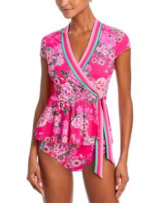 Belrose Wrap Tankini Top & Belrose Hipster Bikini Bottom by JOHNNY WAS