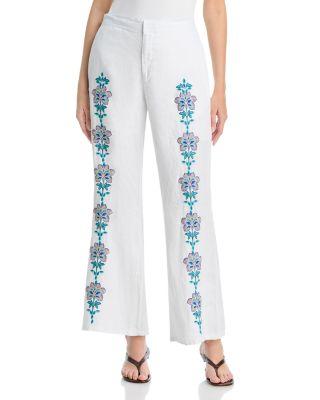 Boheme Linen Flare Pants by JOHNNY WAS