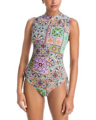 Drawstring Surf Shirt & Hipster Bottom by JOHNNY WAS