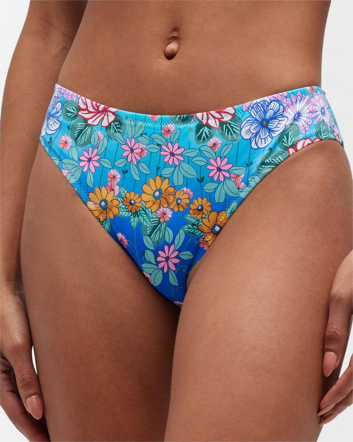 Floral Hipster Bikini Bottoms by JOHNNY WAS