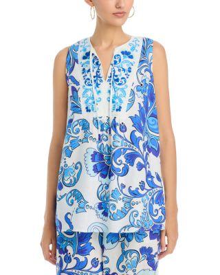 Naidda Linen Tunic by JOHNNY WAS