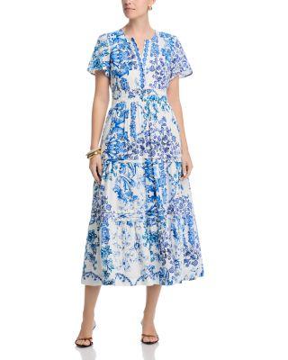 Pintuck Tiered Dress by JOHNNY WAS