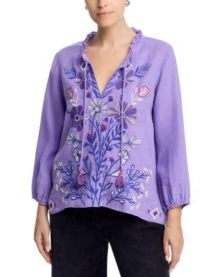 Ruffle Field Blouse by JOHNNY WAS