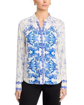 The Janie Favorite Button Front Shirt by JOHNNY WAS