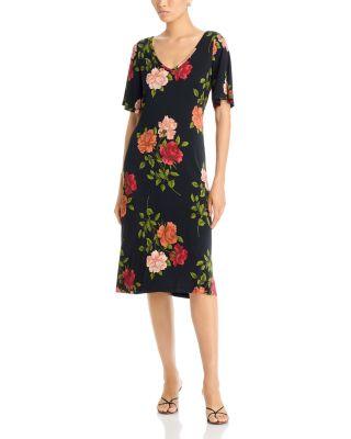 The Janie Favorite Double V Neck Midi Dress by JOHNNY WAS