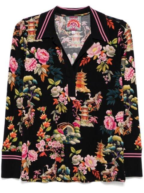 The Janie Henley shirt by JOHNNY WAS