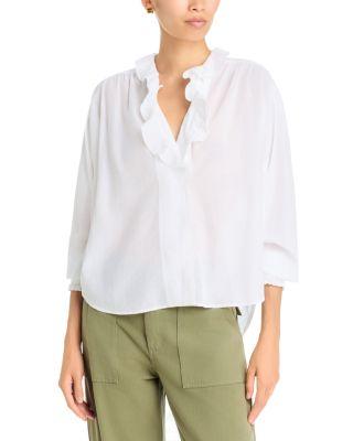 Yalenna Ruffled Trim Blouse by JOHNNY WAS