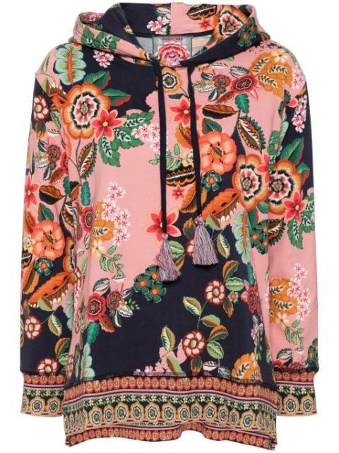 high-low hem hoodie by JOHNNY WAS