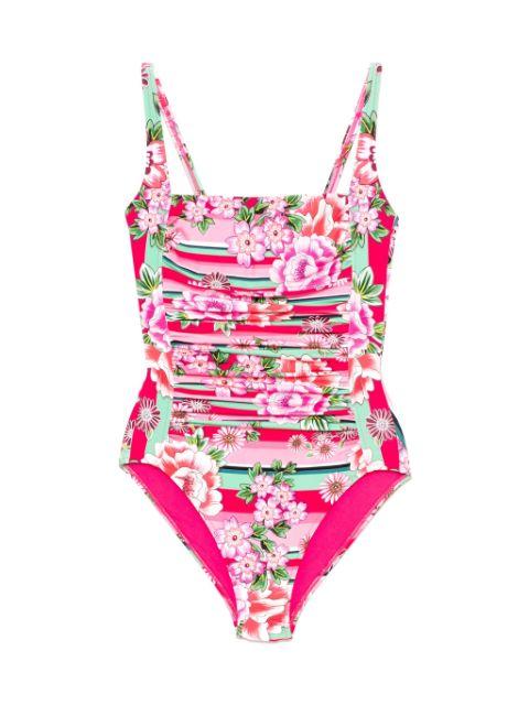 ruched one-piece by JOHNNY WAS
