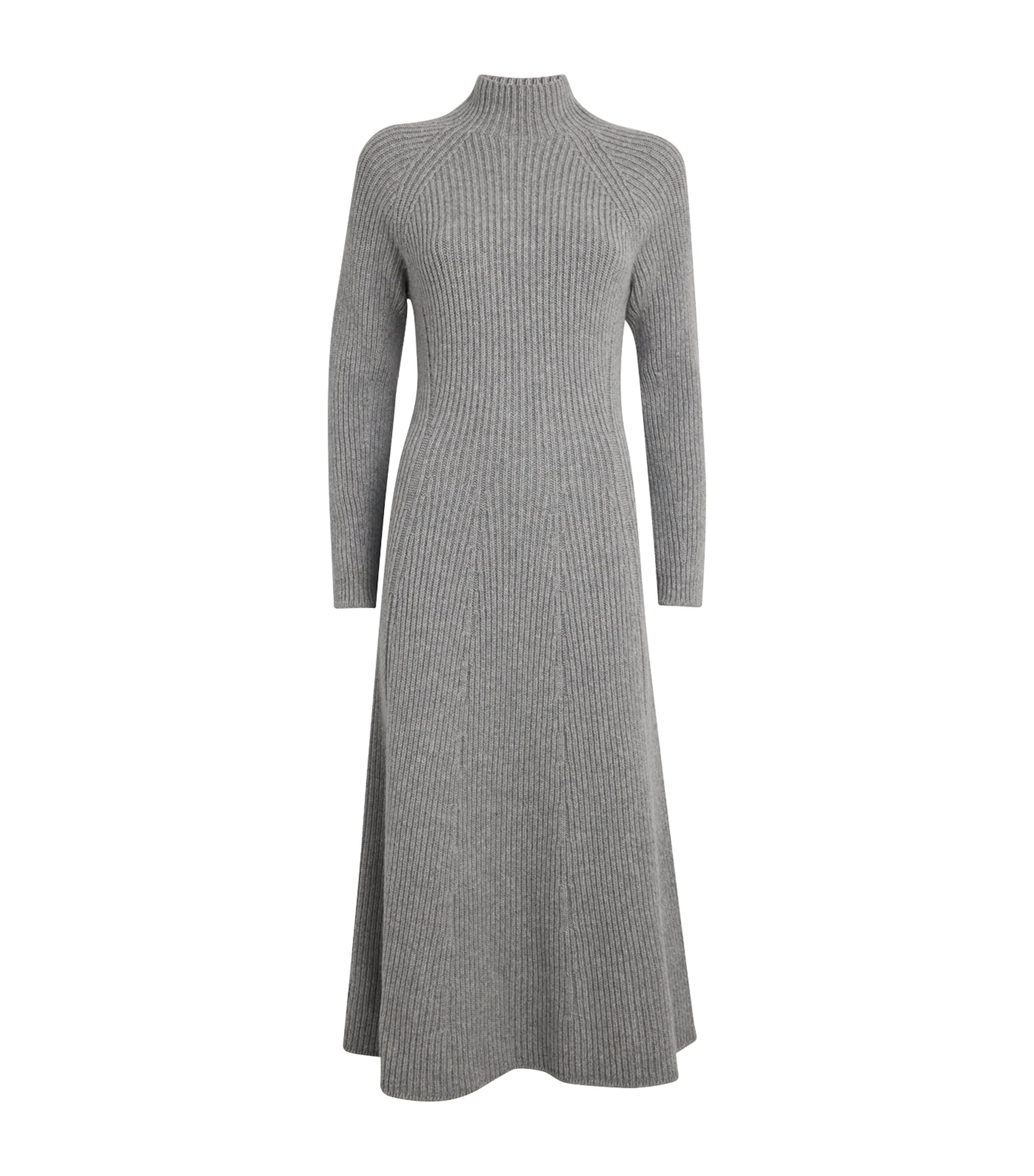 Cashmere-Blend Ribbed Midi Knitted Dress by JOHNSTONS OF ELGIN