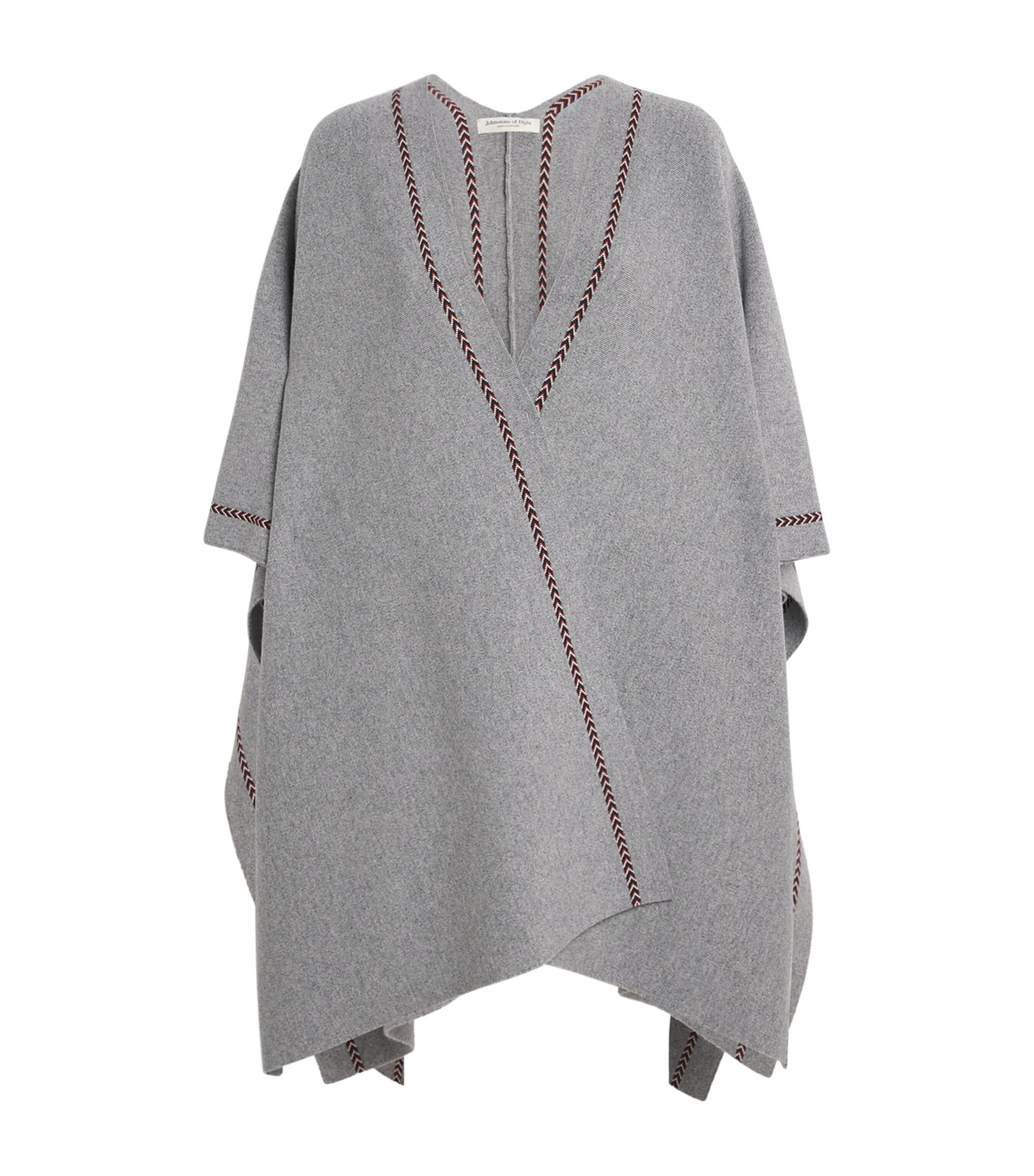 Johnstons Of Elgin Cashmere Kawk Poncho by JOHNSTONS OF ELGIN
