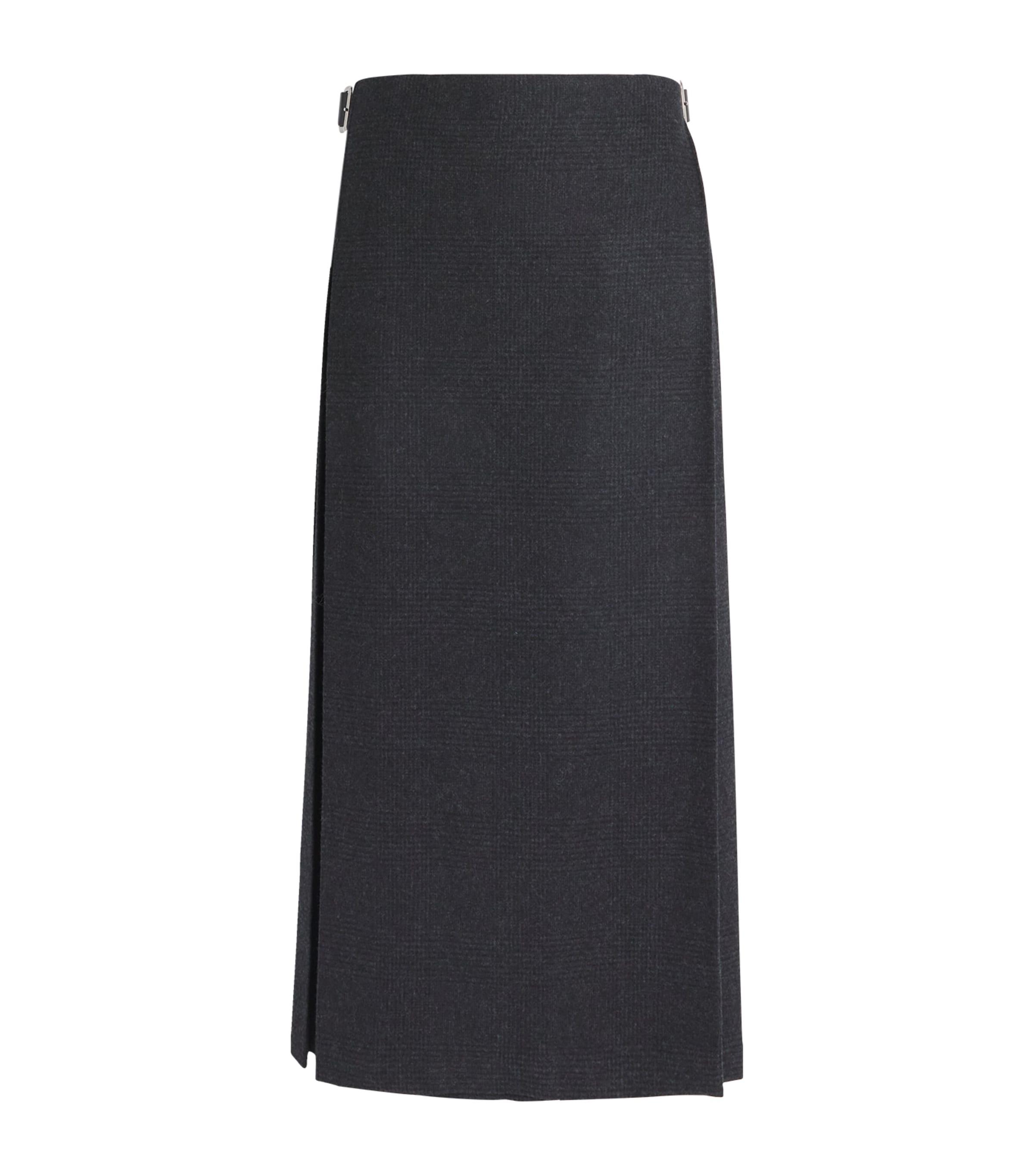 Johnstons Of Elgin x Le Kilt Wool-Cashmere Tailored Mini Skirt by JOHNSTONS OF ELGIN