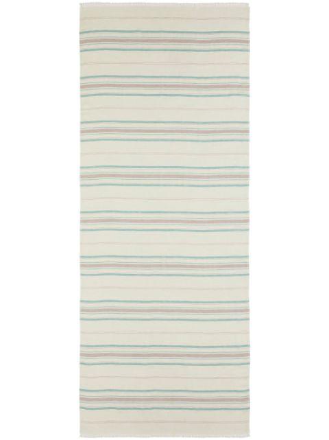 striped cashmere scarf by JOHNSTONS OF ELGIN