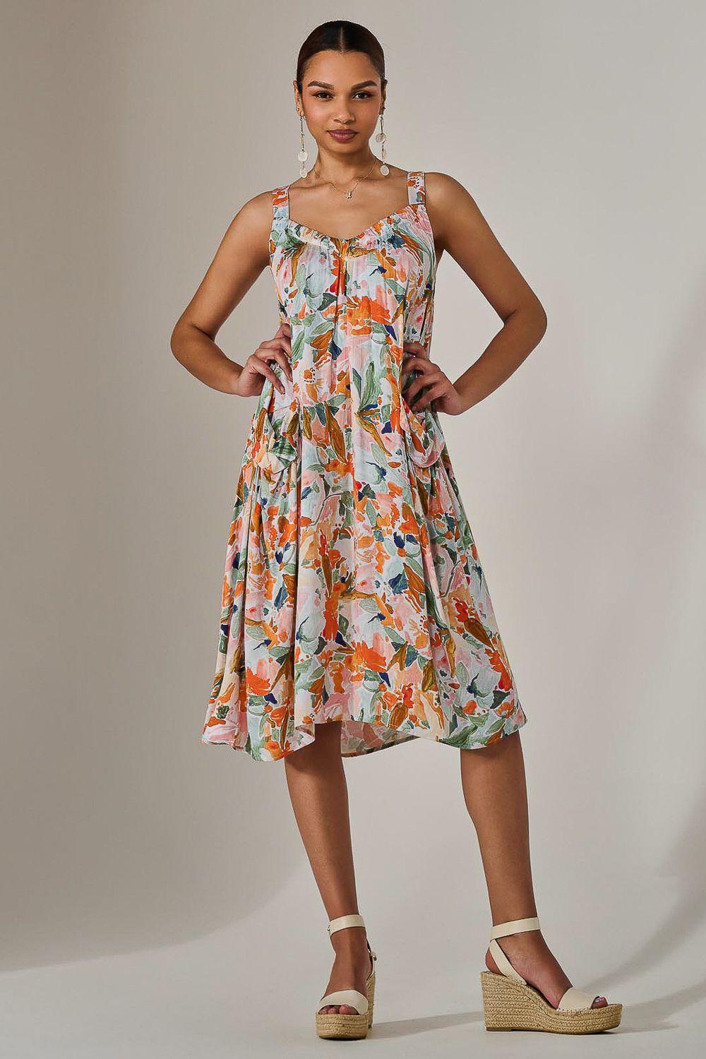 A-Line Pocket Smock Dress by JOLIE MOI