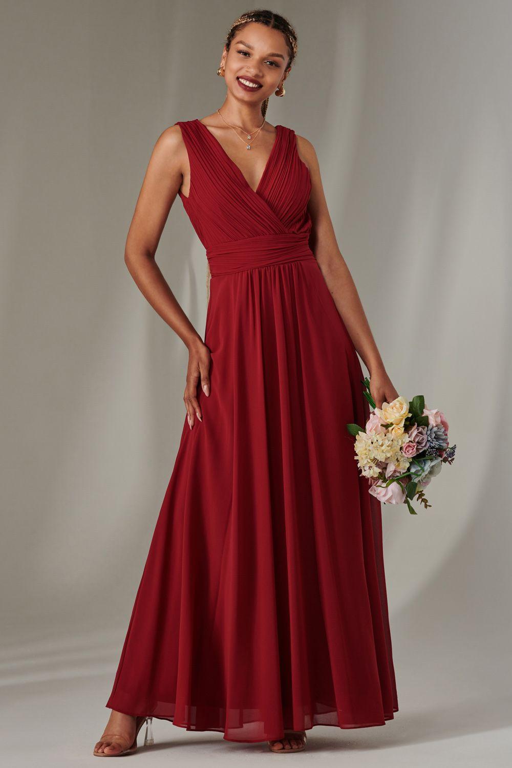 Cora Sleeveless Chiffon Maxi Dress by JOLIE MOI