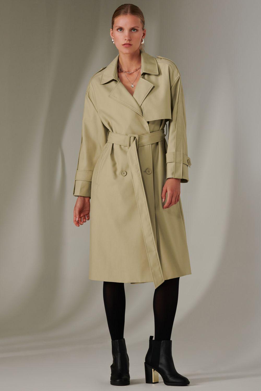 Double Breasted Trench Coat by JOLIE MOI