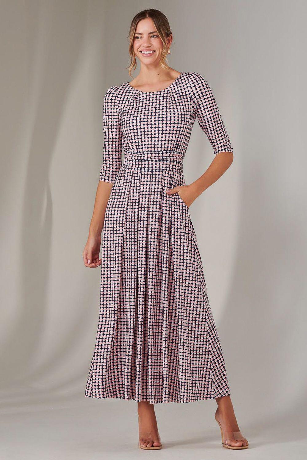 Enya 3/4 Sleeve Jersey Midaxi Dress by JOLIE MOI