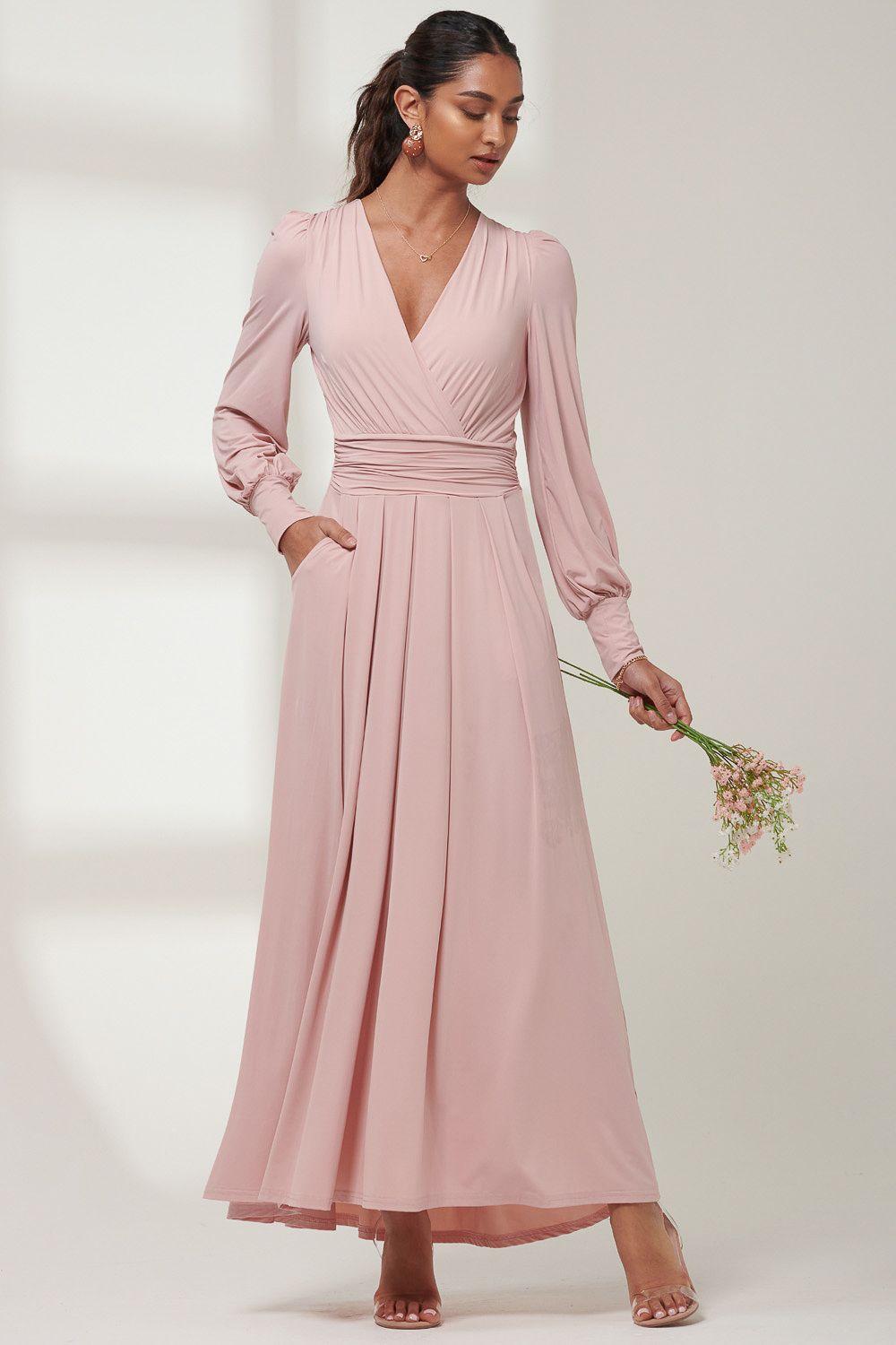 Giulia Long Sleeve Maxi Dress by JOLIE MOI