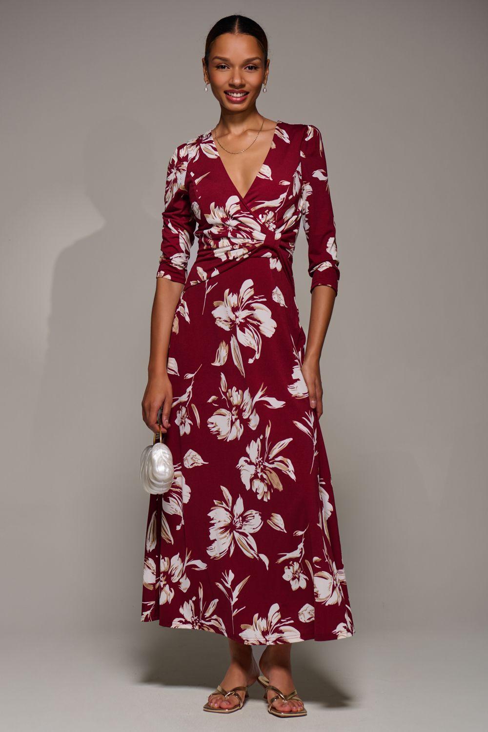 Jersey Ruched Waist Fit & Flare Maxi Dress by JOLIE MOI