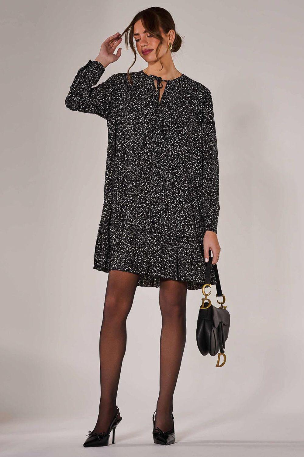 Long Sleeve Shirt Dress by JOLIE MOI