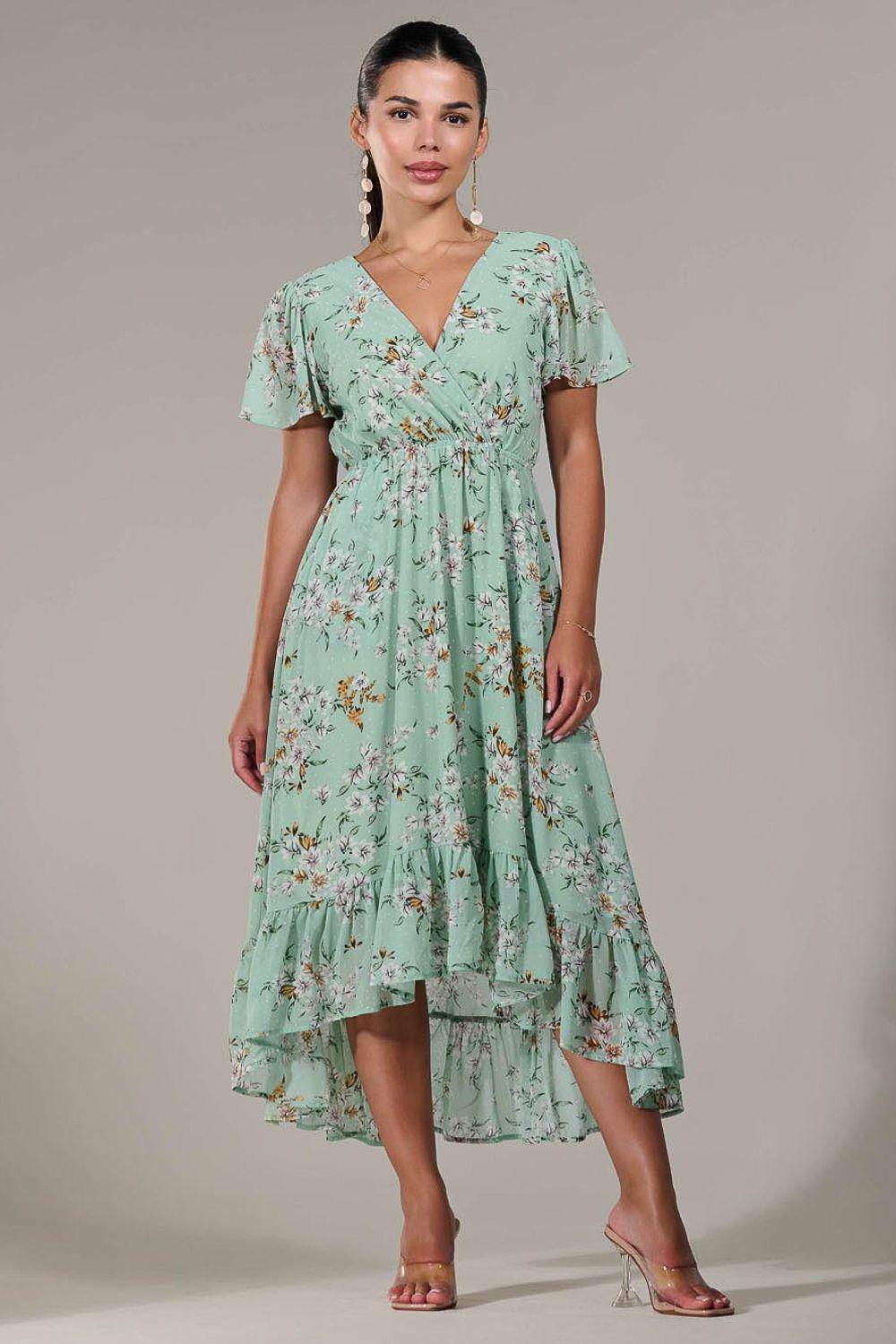 Petite High-Low Midaxi Dress by JOLIE MOI