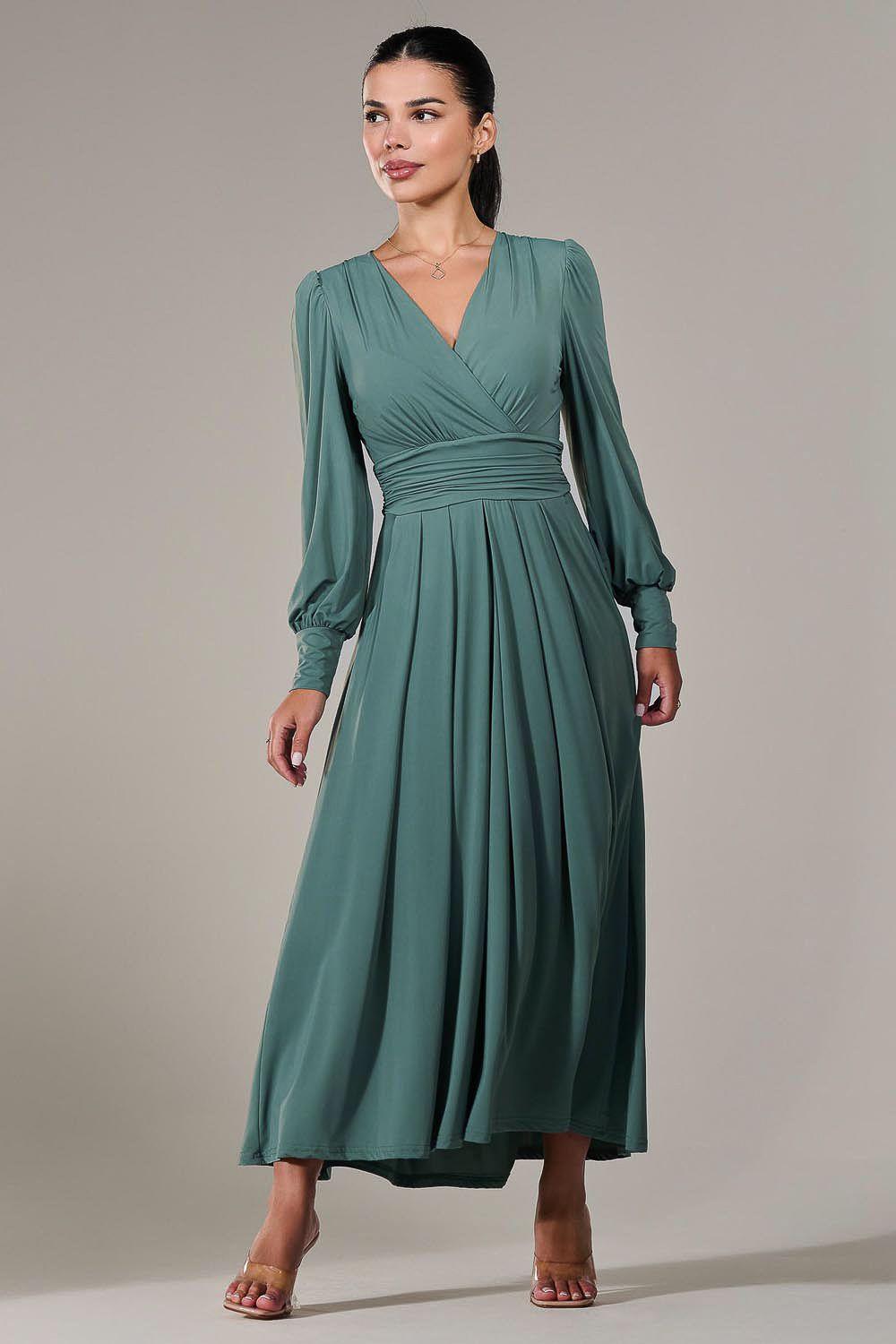 Petite Long Sleeve Soft Silky Jersey Max by JOLIE MOI