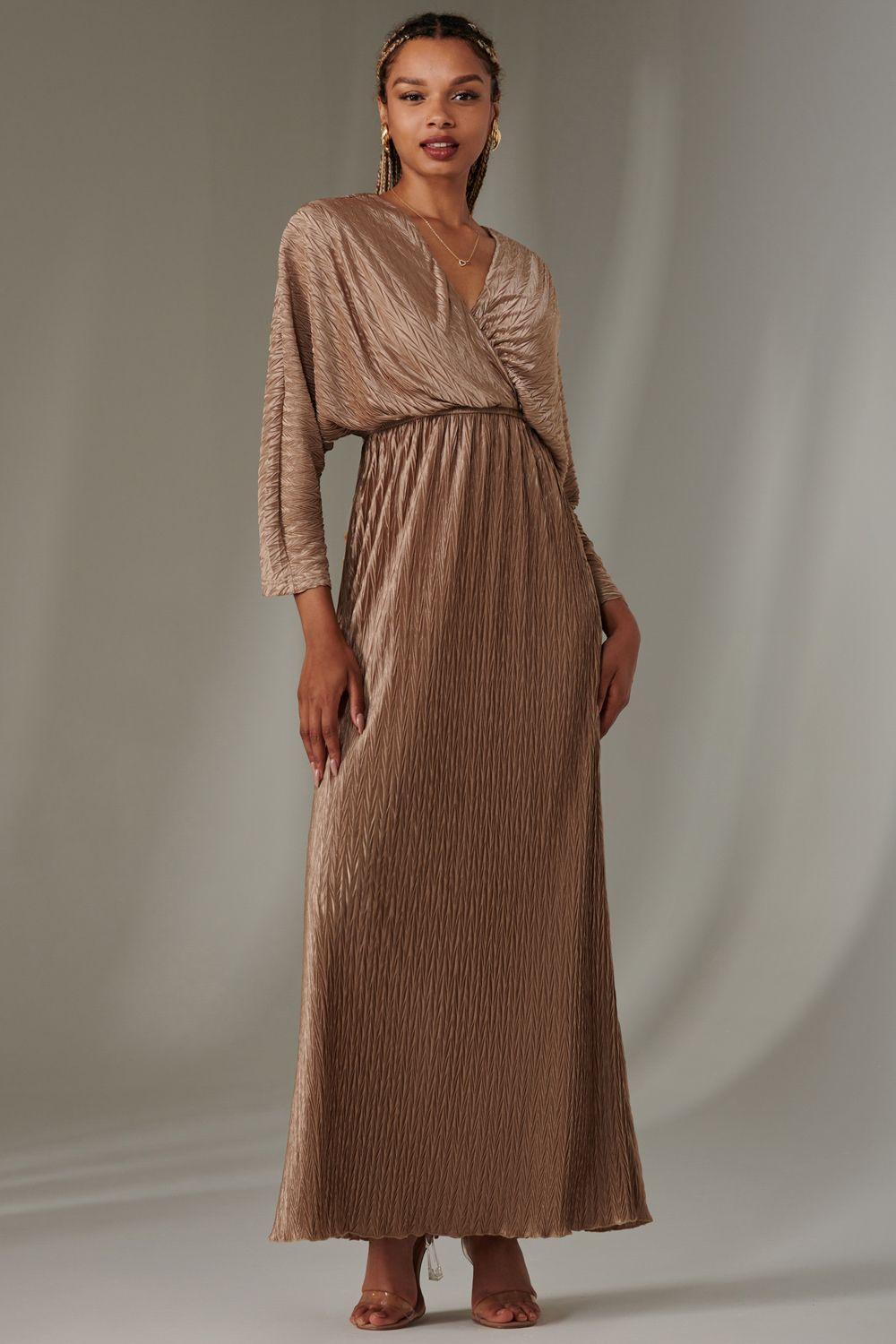 Ruffle Hem Chiffon Midi Dress by JOLIE MOI