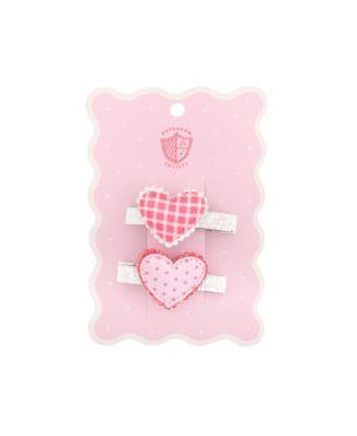 Love Birds Heart Hair Clips by JOLLITY&CO.