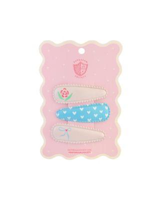 Love Birds Printed Female Hair Clips by JOLLITY&CO.