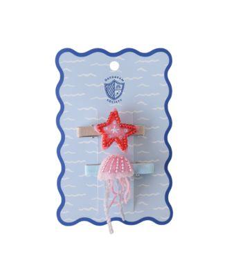 Seaside Jellyfish & Starfish Clips by JOLLITY&CO.