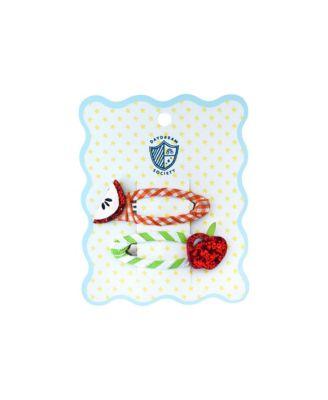Smarty Pants Apple Hair Clips by JOLLITY&CO.