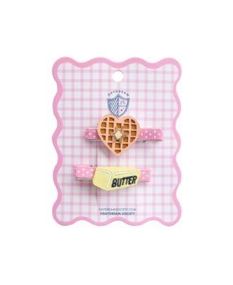 Waffle and Butter Hair Clips by JOLLITY&CO.