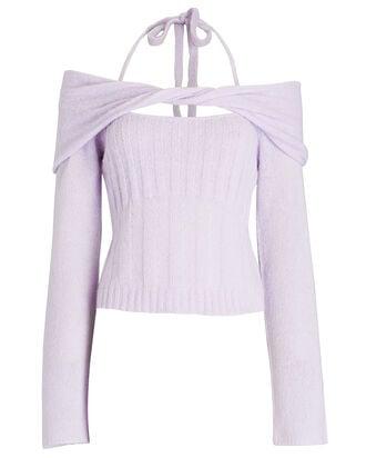 Cambria Off-The-Shoulder Alpaca-Blend Top by JONATHAN SIMKHAI