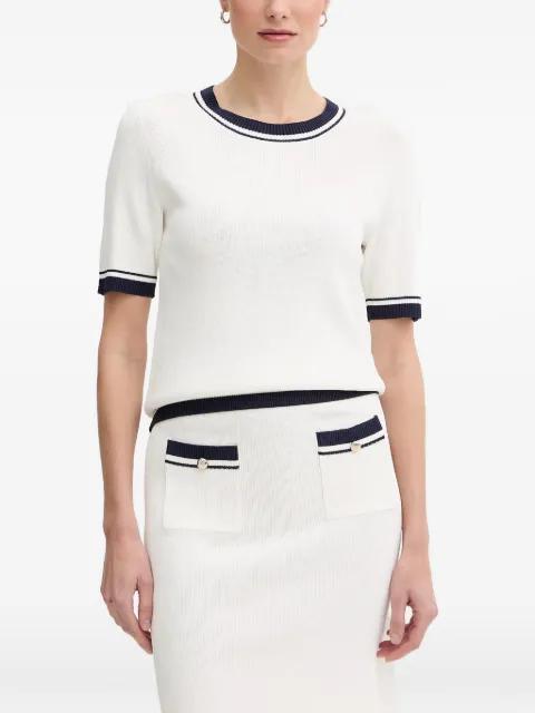 Kirela contrast-trim short-sleeve sweater by JOOP!