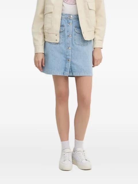 Rosa button-fastening denim mini skirt by JOOP!