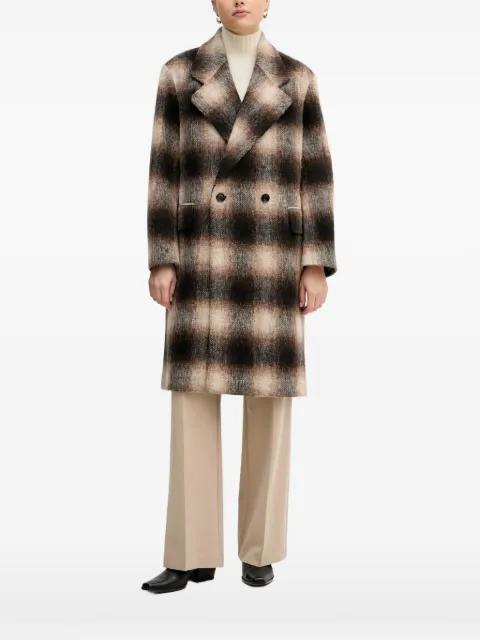 double-breasted checked coat by JOOP!