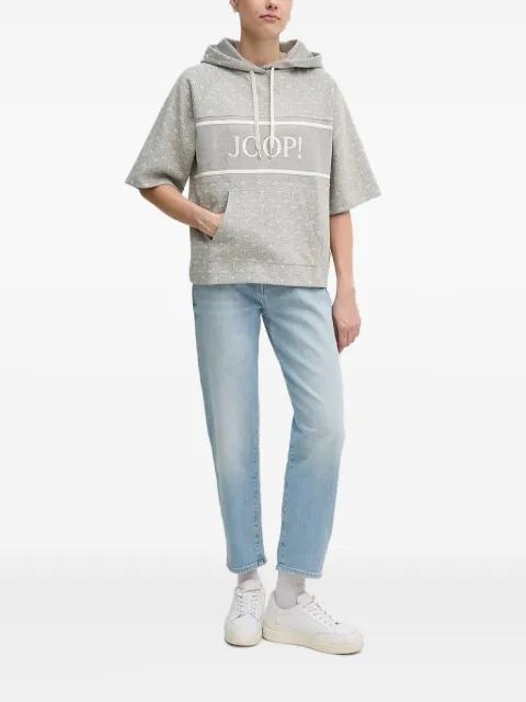 logo-detail short-sleeve hoodie by JOOP!