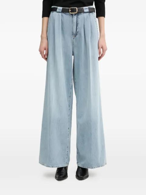 pleated wide-leg jeans by JOOP!