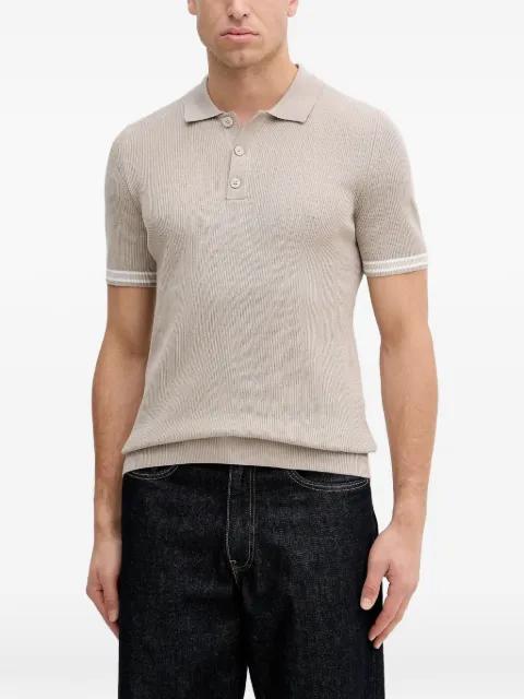 ribbed short sleeve polo shirt by JOOP!