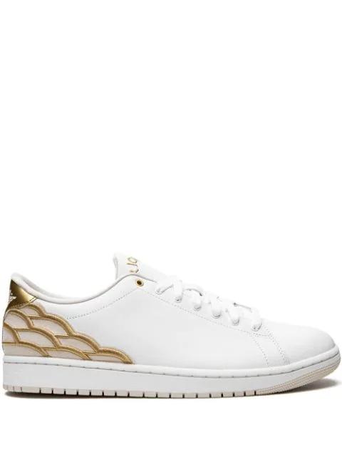 Air Jordan 1 Centre Court "White/Metallic Gold/Light Ore" sneakers by JORDAN