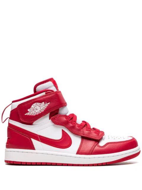 Air Jordan 1 Hi FlyEase "Cardinal Red/White" sneakers by JORDAN Air Jordan 1 Hi FlyEase "Cardinal Red/White" sneakers by JORDAN