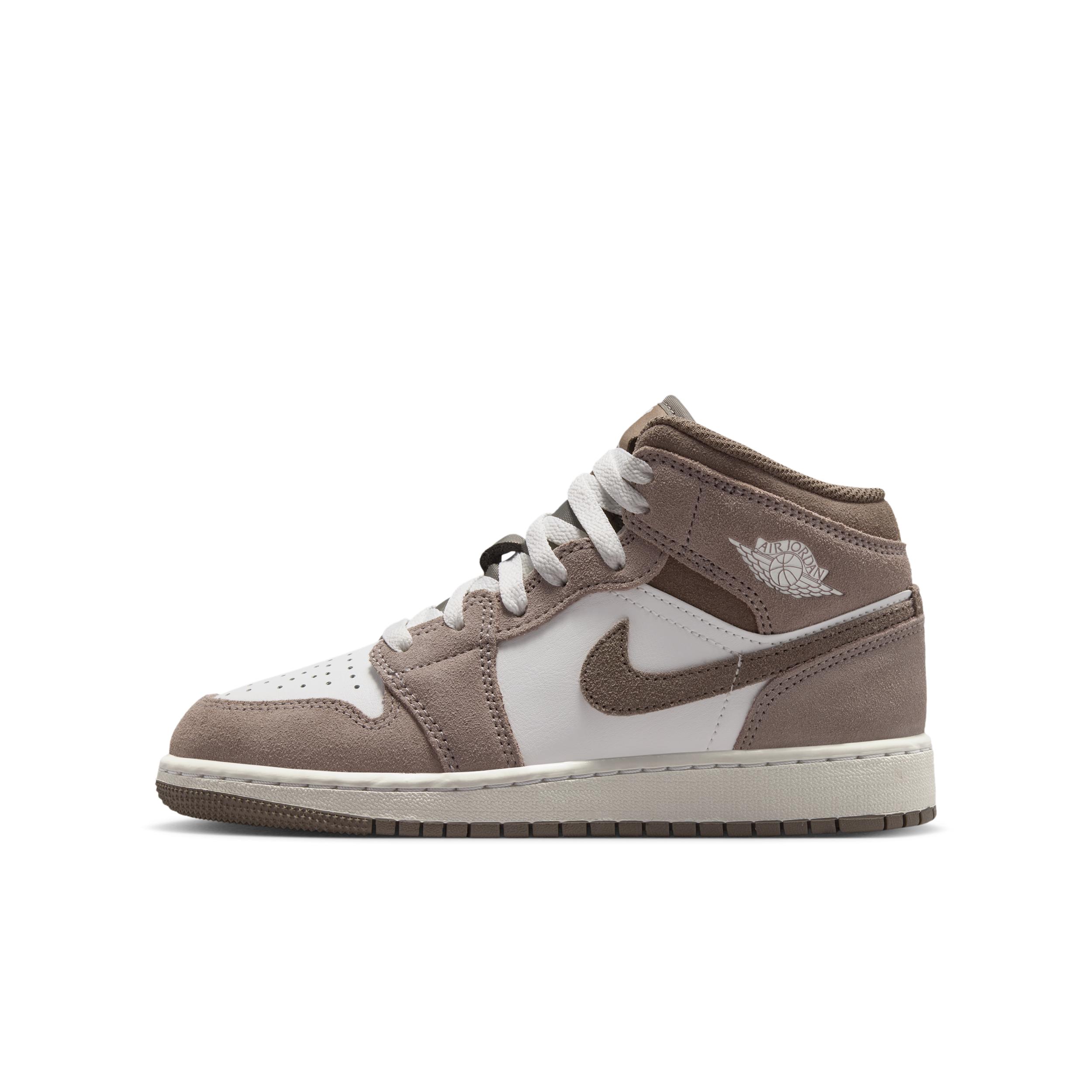 Air Jordan 1 Mid Big Kids' Shoes by JORDAN